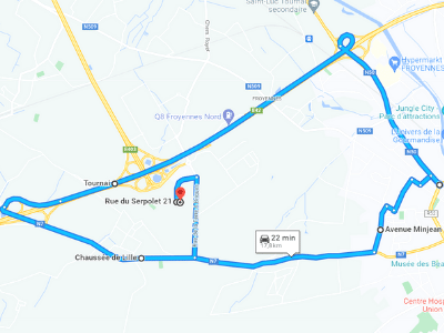 Parcours Itinéraire n°3 — Centre GOCA Tournai