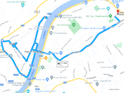 Parcours Itinéraire n°2 — Centre GOCA Tihange
