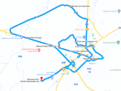 Parcours Itinéraire n°2 — Centre GOCA Marche-en-Famenne