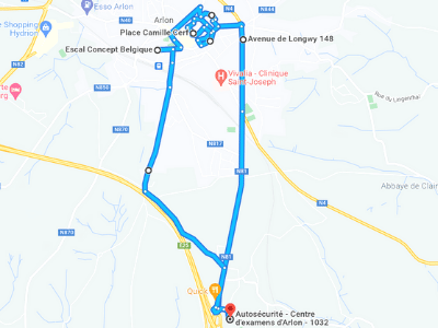 Parcours Itinéraire n°3 — Centre GOCA Arlon