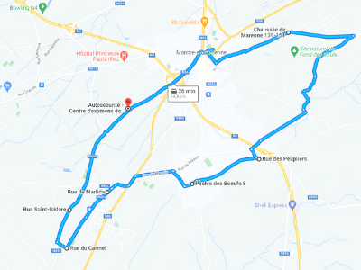 Parcours Itinéraire n°3 — Centre GOCA Marche-en-Famenne